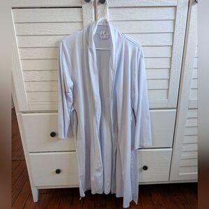 LAKE Pima Striped Lightweight Robe